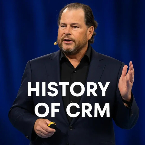 A CRM CEO on Stage (ChatGPT Generated)