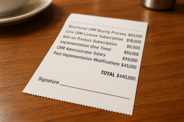 CRM Expenses Receipt
