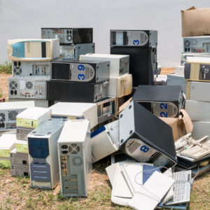 Pile of Legacy System Computers
