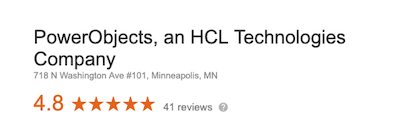 PowerObjects Google Reviews