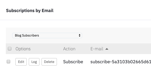ActiveCampaign List Email Subscription