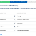 ActiveCampaign Salesforce Integration Mapping