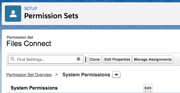 Files Connect System Permissions