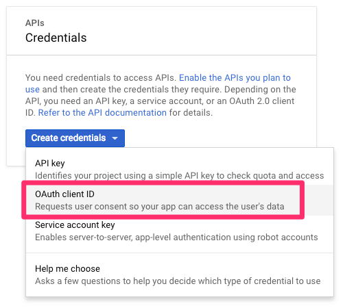 GCP - Create Credentials