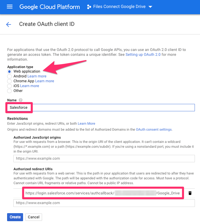GCP - Creat OAuth Client ID