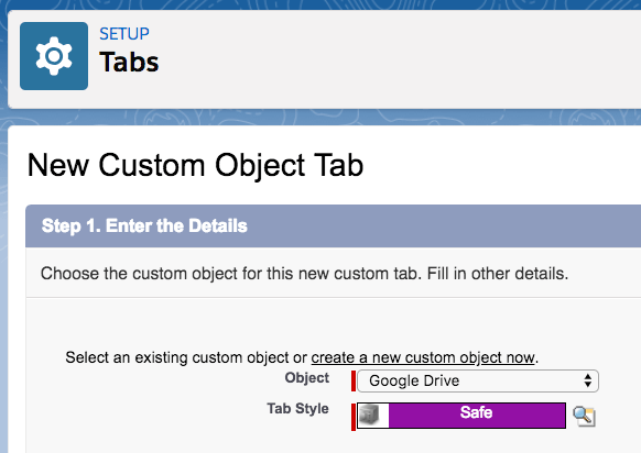 Salesforce Custom Tab Object Style