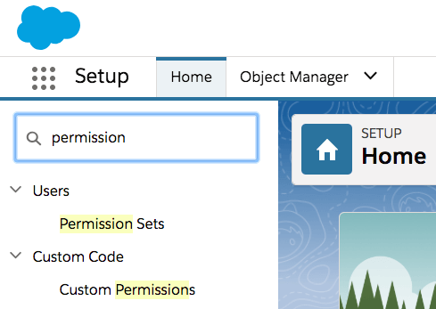 Salesforce Search Permission Sets