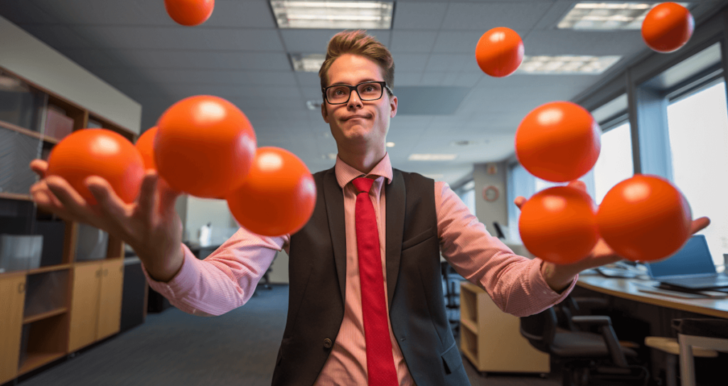 CRM Project Lead Juggling Balls