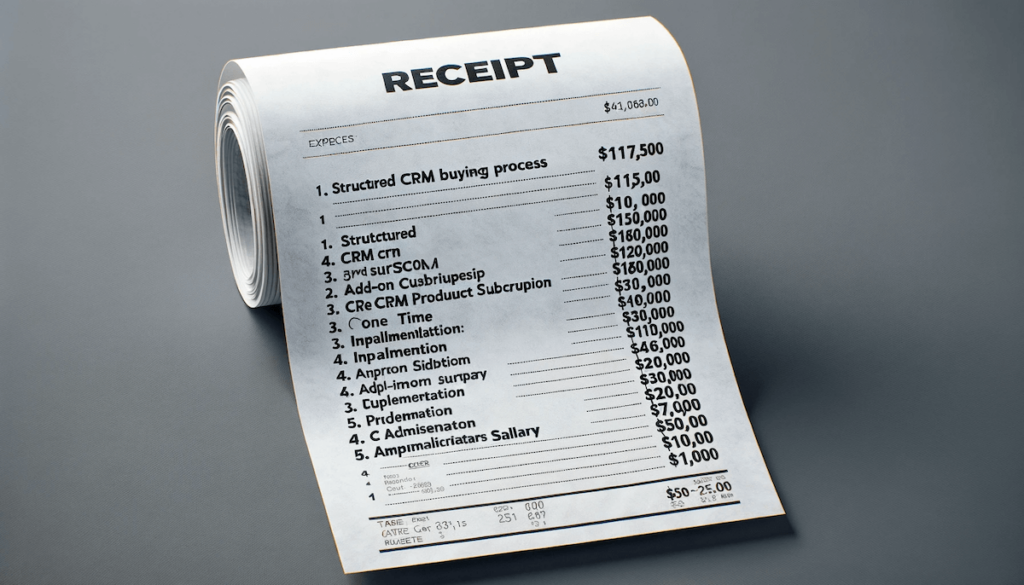 CRM Expenses Receipt