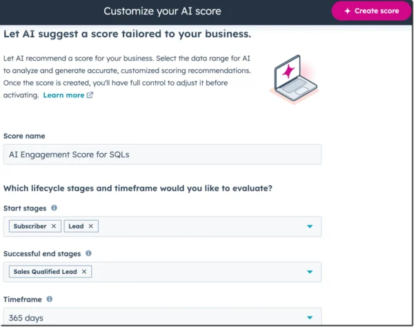 AI Lead Scoring in HubSpot