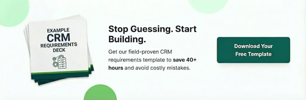 Example CRM Requirements Deck