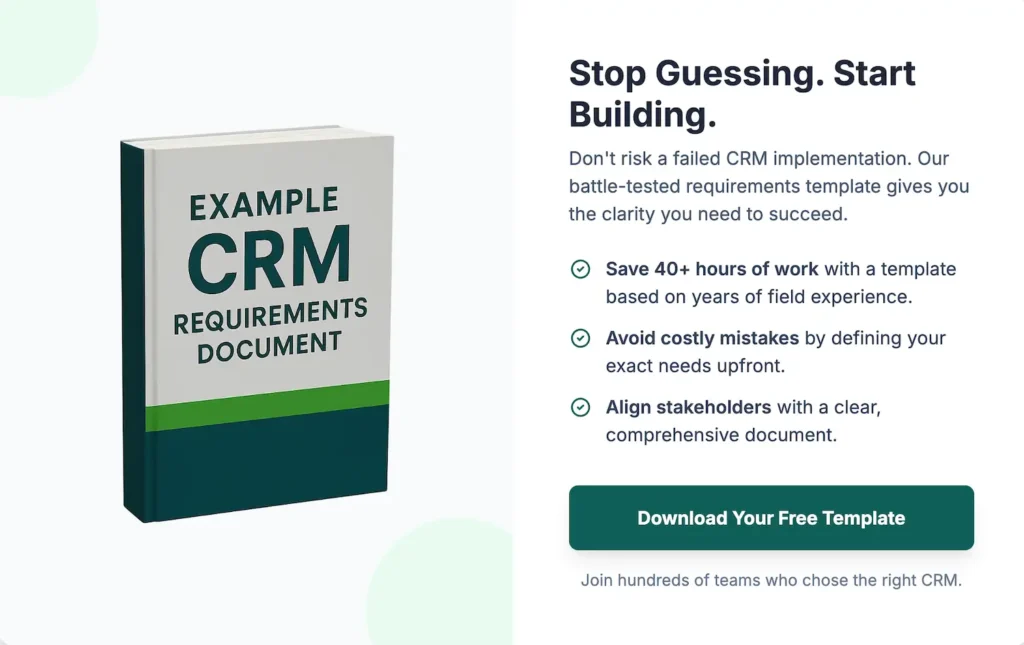 Get Your Example CRM Requirements